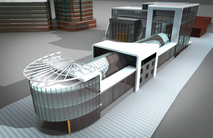 Реконструкция здания ж/д вокзала “Рязань-2” (вариант 2) [2009]